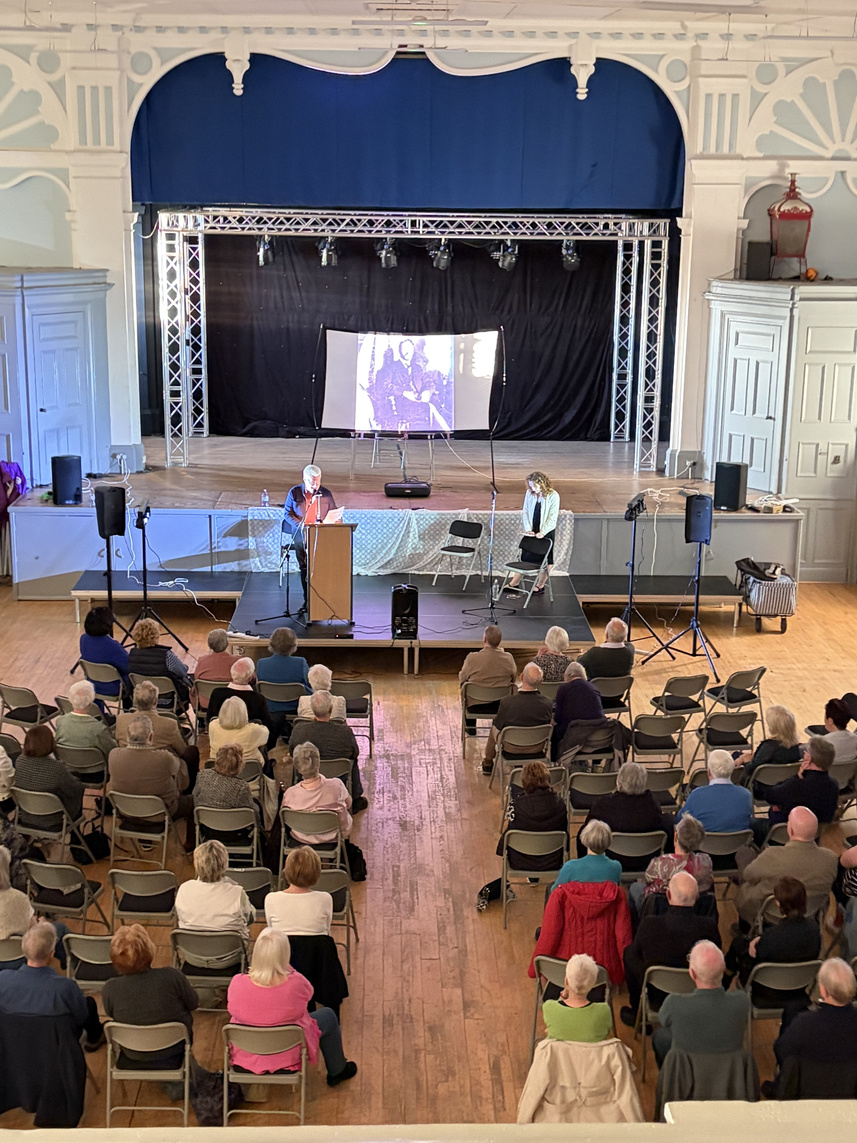The audience gathered in Darvel Town Hall for Born in Kyle
