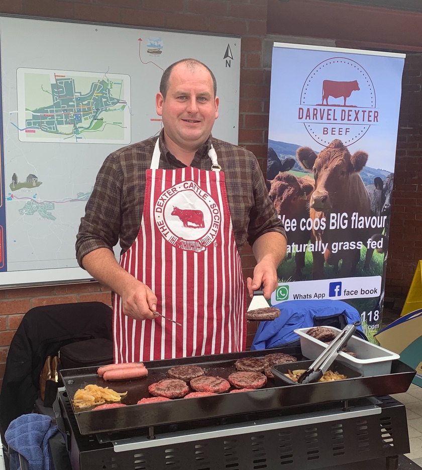 Darvel Dexter Beef being cooked at a local food stall