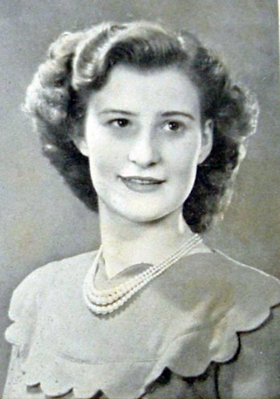 Close portrait of Alice Auld in 1950